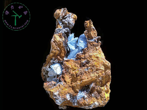 藍(lán)色重晶石，34x57x32cm-摩洛哥